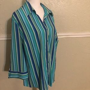 NWT Notations Button Down shirt